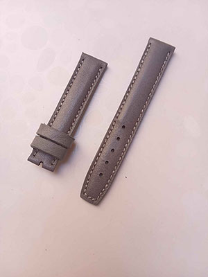 بند ساعت چرمی  طوسی